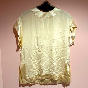 Zenda Williams vintage cream silk top